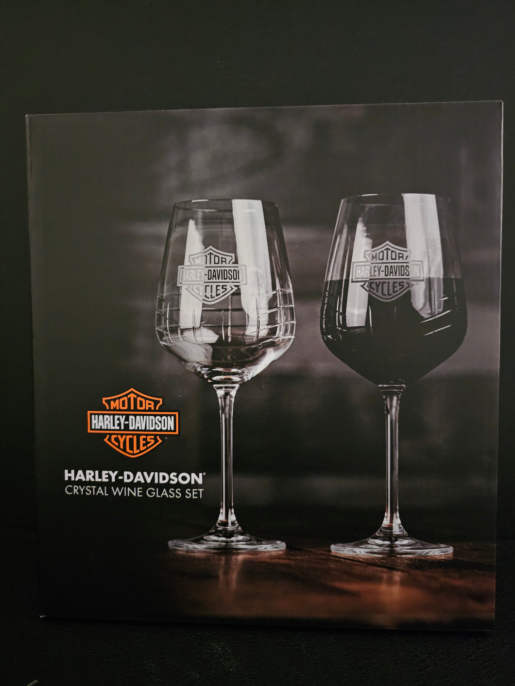 Harley-Davidson® Crystal Wine Glass Set HDL-18816