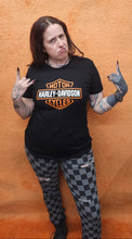 Load image into Gallery viewer, Women&#39;s Orange Short Sleeve Bar &amp; Shield Shirt
