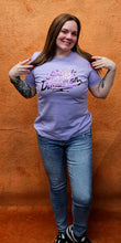 Load image into Gallery viewer, Women&#39;s Electric (Foil) Short Sleeve Lavender Purple Shirt
