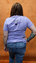 Load image into Gallery viewer, Women&#39;s Electric (Foil) Short Sleeve Lavender Purple Shirt

