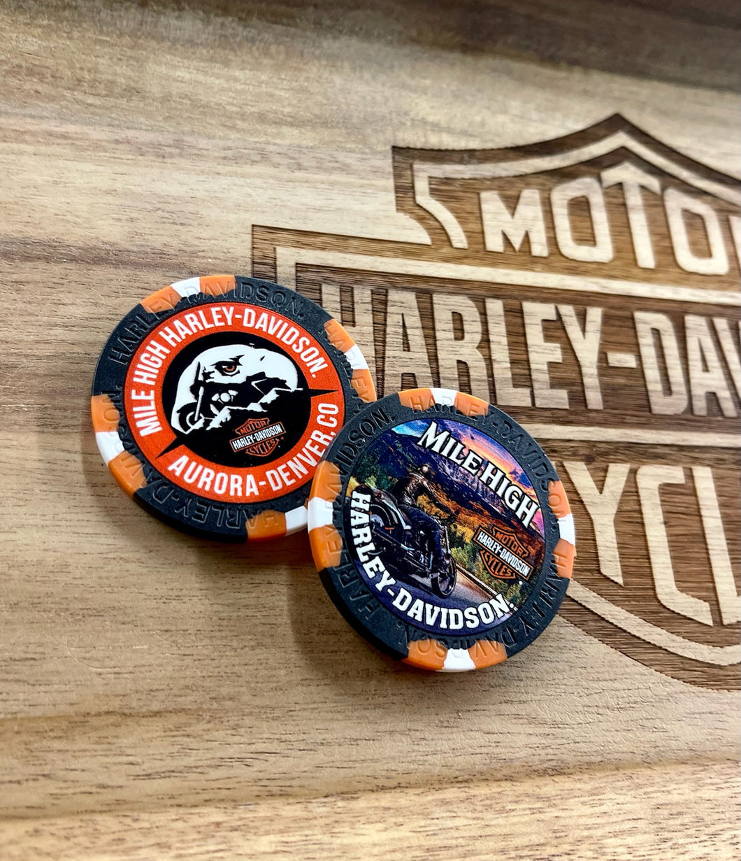 Mile High Harley-Davidson Poker Chip