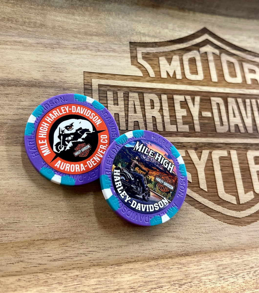 Mile High Harley-Davidson Poker Chip